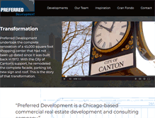 Tablet Screenshot of preferreddevelopment.com
